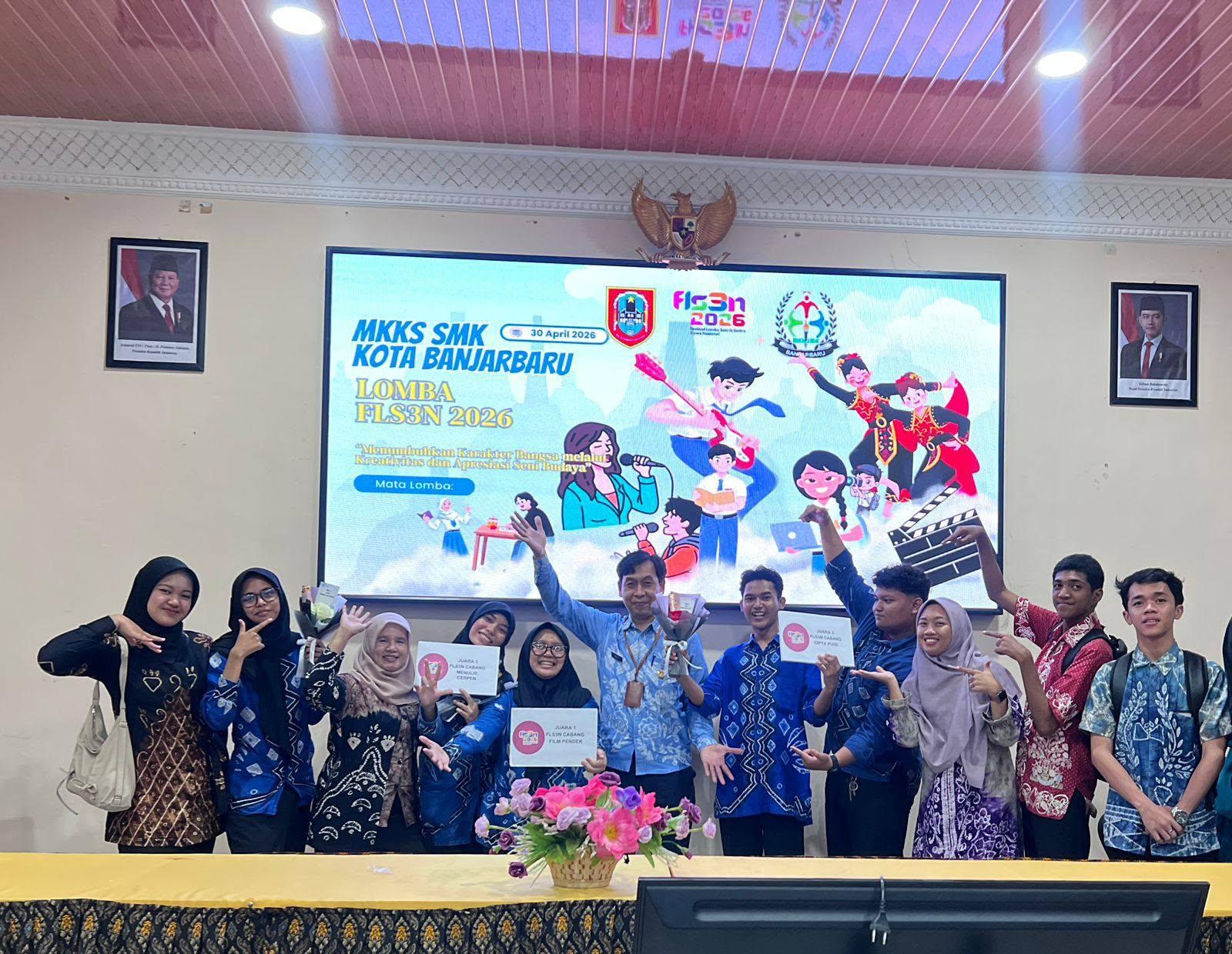 Panggung Juara FLS3N SMK Kota Banjarbaru