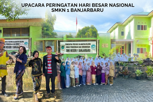 Upacara Hari Pendidikan Nasional di SMK Negeri 1 Banjarbaru,