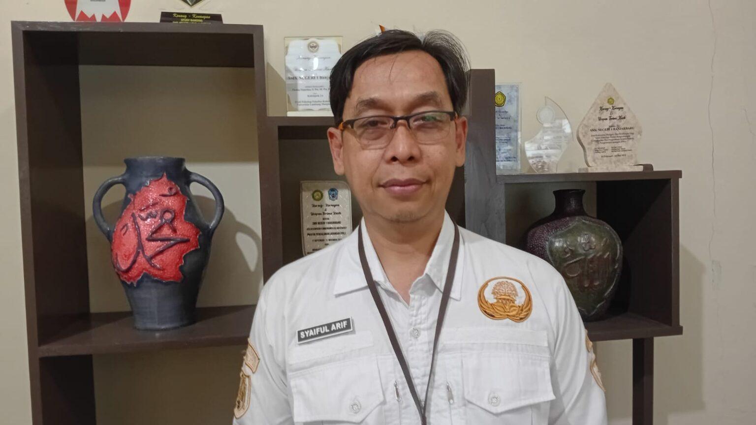 Kepala SMKN 1 Banjarbaru, Syaiful Arif