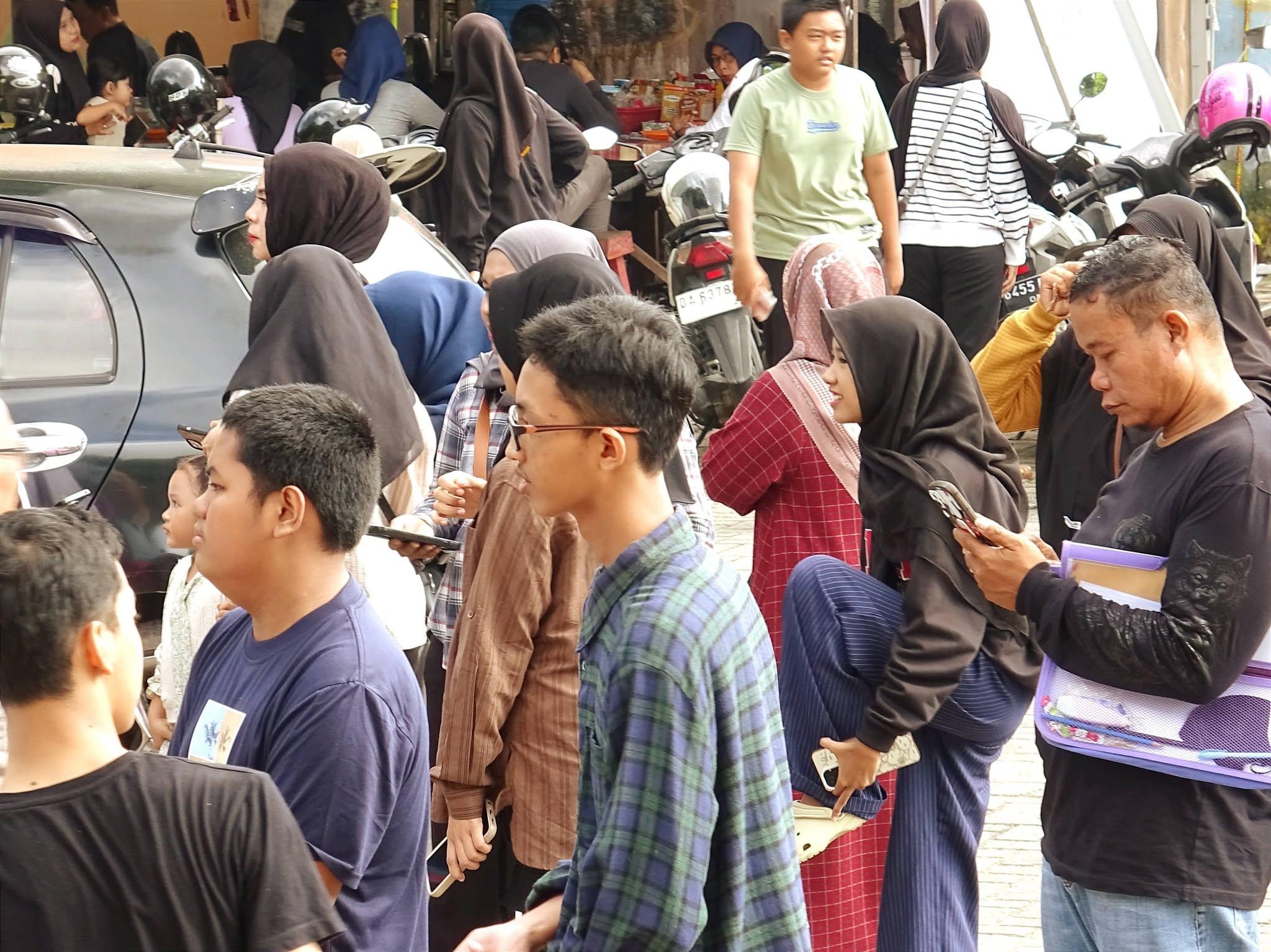 Suasana Antusias Calon Murid
