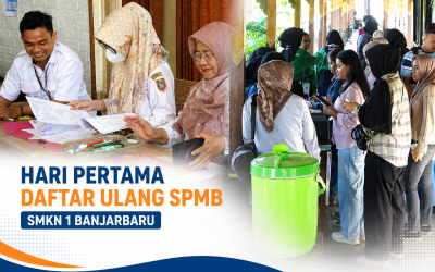 Hari Pertama Daftar Ulang SPMB SMKN 1 Banjarbaru
