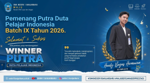 Winner Putra Duta Pelajar Indonesia Batch IX Tahun 2026