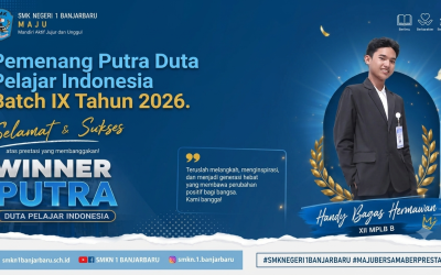 Winner Putra Duta Pelajar Indonesia Batch IX Tahun 2026