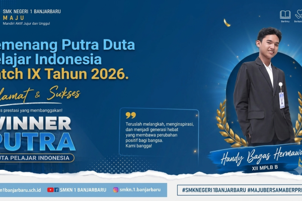 Winner Putra Duta Pelajar Indonesia Batch IX Tahun 2026