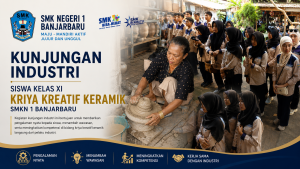 Kunjungan Industri Siswa Kelas XI Kriya Kreatif Keramik SMKN 1 Banjarbaru