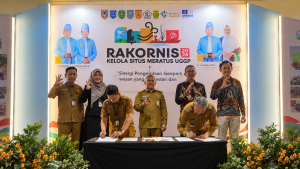 Badan Pengelola Meratus UNESCO Global Geopark melaksanakan penandatangan Memorandum of Understanding (MoU)